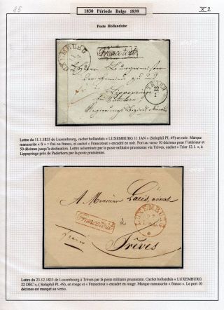 LUXEMBURG - VORPHILA: DIE POSTGESCHICHTE – Blatt 133