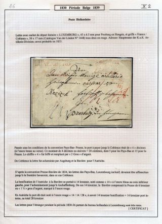 LUXEMBURG - VORPHILA: DIE POSTGESCHICHTE – Blatt 134