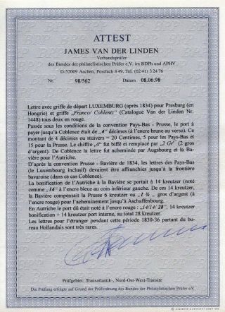 LUXEMBURG - VORPHILA: DIE POSTGESCHICHTE – Blatt 135