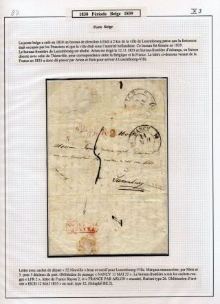 LUXEMBURG - VORPHILA: DIE POSTGESCHICHTE – Blatt 136