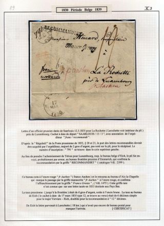 LUXEMBURG - VORPHILA: DIE POSTGESCHICHTE – Blatt 138