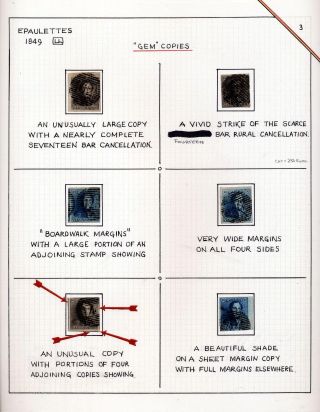 "EPAULETTES":  A SPECIALIZED STUDY OF BELGIUM`S FIRST POSTAGE STAMPS AND SUBSEQUENT ISSUES – sheet 3
