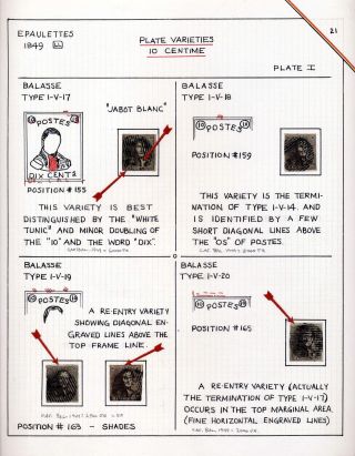 "EPAULETTES":  A SPECIALIZED STUDY OF BELGIUM`S FIRST POSTAGE STAMPS AND SUBSEQUENT ISSUES – sheet 21