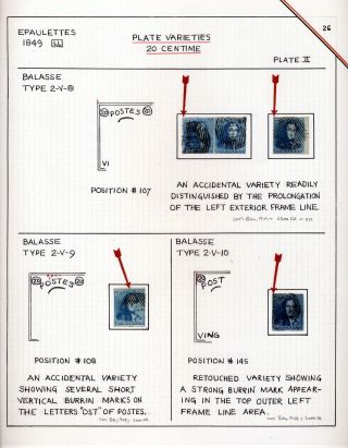 "EPAULETTES":  A SPECIALIZED STUDY OF BELGIUM`S FIRST POSTAGE STAMPS AND SUBSEQUENT ISSUES – sheet 26