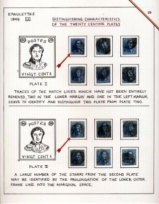 "EPAULETTES":  A SPECIALIZED STUDY OF BELGIUM`S FIRST POSTAGE STAMPS AND SUBSEQUENT ISSUES – sheet 29