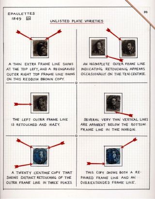 "EPAULETTES":  A SPECIALIZED STUDY OF BELGIUM`S FIRST POSTAGE STAMPS AND SUBSEQUENT ISSUES – sheet 30