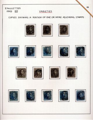 "EPAULETTES":  A SPECIALIZED STUDY OF BELGIUM`S FIRST POSTAGE STAMPS AND SUBSEQUENT ISSUES – sheet 32
