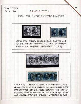 "EPAULETTES":  A SPECIALIZED STUDY OF BELGIUM`S FIRST POSTAGE STAMPS AND SUBSEQUENT ISSUES – sheet 39