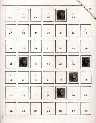 "EPAULETTES":  A SPECIALIZED STUDY OF BELGIUM`S FIRST POSTAGE STAMPS AND SUBSEQUENT ISSUES – sheet 48
