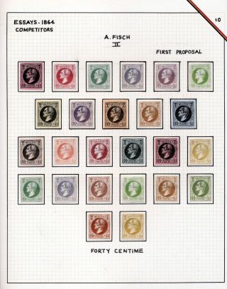 "EPAULETTES":  A SPECIALIZED STUDY OF BELGIUM`S FIRST POSTAGE STAMPS AND SUBSEQUENT ISSUES – sheet 93