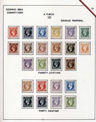 "EPAULETTES":  A SPECIALIZED STUDY OF BELGIUM`S FIRST POSTAGE STAMPS AND SUBSEQUENT ISSUES – sheet 96