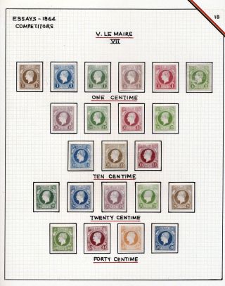 "EPAULETTES":  A SPECIALIZED STUDY OF BELGIUM`S FIRST POSTAGE STAMPS AND SUBSEQUENT ISSUES – sheet 101