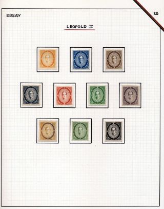 "EPAULETTES":  A SPECIALIZED STUDY OF BELGIUM`S FIRST POSTAGE STAMPS AND SUBSEQUENT ISSUES – sheet 103