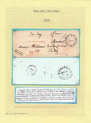ADEN: CORRESPONDENCE FROM 1847-1867 – sheet 2