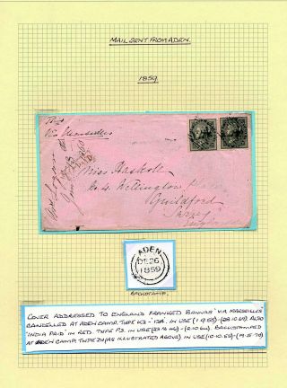 ADEN: CORRESPONDENCE FROM 1847-1867 – sheet 3