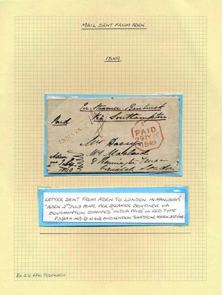 ADEN: CORRESPONDENCE FROM 1847-1867 – sheet 28