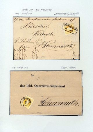 AUSTRIA - STAMP ISSUE 1867 AND 1883 – sheet 26