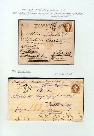 AUSTRIA - STAMP ISSUE 1867 AND 1883 – sheet 30
