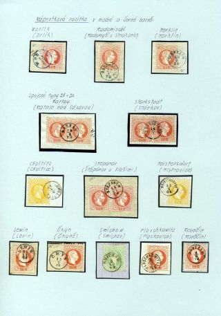 AUSTRIA - STAMP ISSUE 1867 AND 1883 – sheet 34