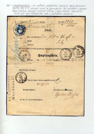AUSTRIA - STAMP ISSUE 1867 AND 1883 – sheet 41