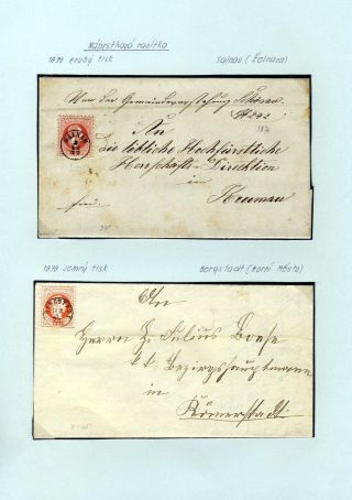 AUSTRIA - STAMP ISSUE 1867 AND 1883 – sheet 47