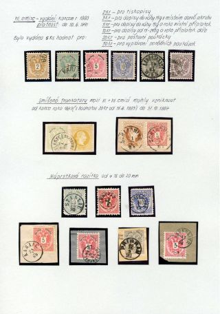 AUSTRIA - STAMP ISSUE 1867 AND 1883 – sheet 49