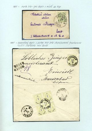 AUSTRIA - STAMP ISSUE 1867 AND 1883 – sheet 54