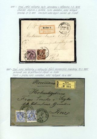AUSTRIA - STAMP ISSUE 1867 AND 1883 – sheet 57