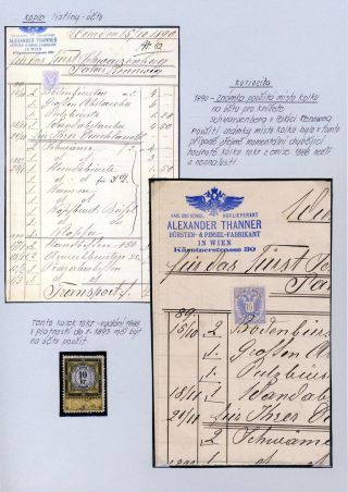 AUSTRIA - STAMP ISSUE 1867 AND 1883 – sheet 65