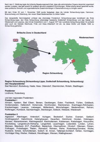 RESUMPTION OF POSTAL TRAFFIC IN SCHAUMBURG AFTER 1945 – sheet 2