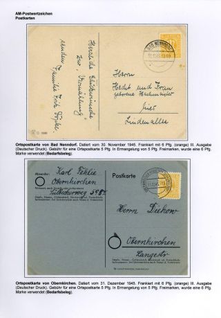 RESUMPTION OF POSTAL TRAFFIC IN SCHAUMBURG AFTER 1945 – sheet 10