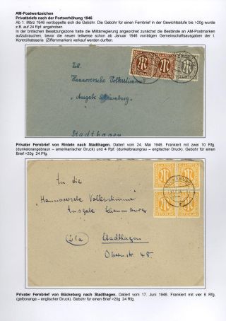 RESUMPTION OF POSTAL TRAFFIC IN SCHAUMBURG AFTER 1945 – sheet 13