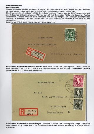 RESUMPTION OF POSTAL TRAFFIC IN SCHAUMBURG AFTER 1945 – sheet 14