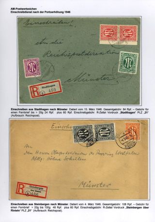 RESUMPTION OF POSTAL TRAFFIC IN SCHAUMBURG AFTER 1945 – sheet 15