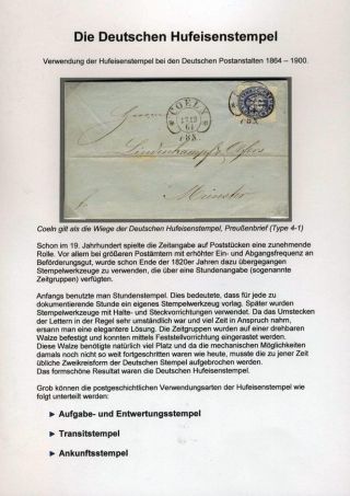 DIE DEUTSCHEN HUFEISENSTEMPEL – Blatt 1