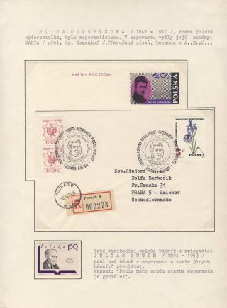 CO VYPRÁVÍ FILATELIE O ESPERANTU (STRUČNÁ HISTORIE) – list 99