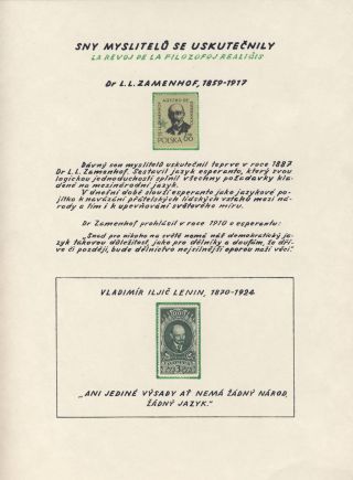 HISTORIE A SOUČASNOST ESPERANTA – list 2