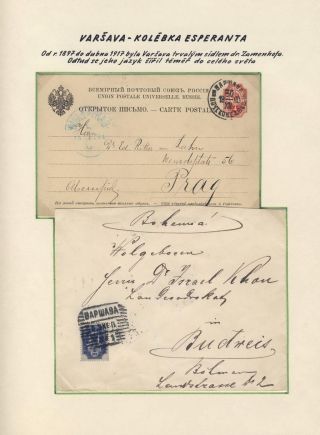 HISTORIE A SOUČASNOST ESPERANTA – list 9