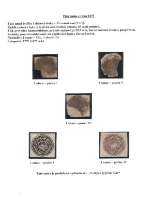 AFGHANISTAN 1871-1900 – sheet 14