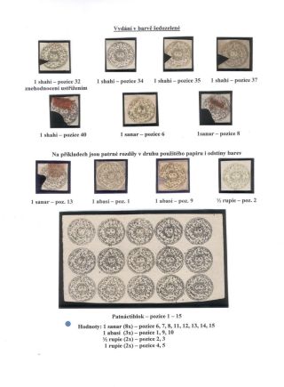 AFGHANISTAN 1871-1900 – sheet 20