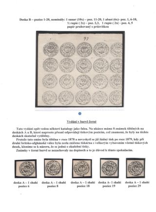 AFGHANISTAN 1871-1900 – sheet 24