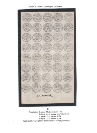 AFGHANISTAN 1871-1900 – sheet 30