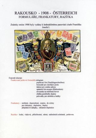 RAKOUSKO 1908 - FORMULÁŘE, FRANKATURY A RAZÍTKA – list 1