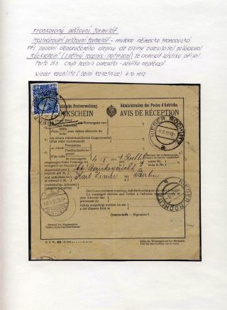 RAKOUSKO 1908 - FORMULÁŘE, FRANKATURY A RAZÍTKA – list 7