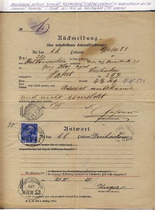 RAKOUSKO 1908 - FORMULÁŘE, FRANKATURY A RAZÍTKA – list 8