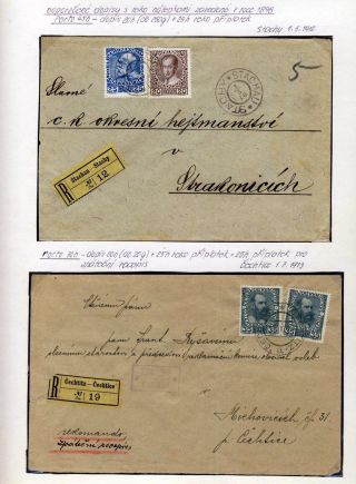 RAKOUSKO 1908 - FORMULÁŘE, FRANKATURY A RAZÍTKA – list 14