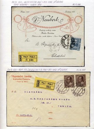 RAKOUSKO 1908 - FORMULÁŘE, FRANKATURY A RAZÍTKA – list 15