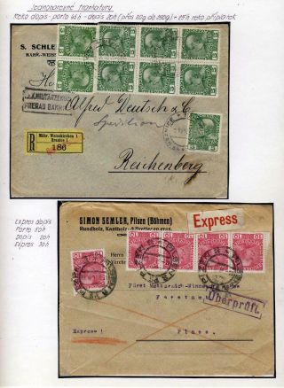 RAKOUSKO 1908 - FORMULÁŘE, FRANKATURY A RAZÍTKA – list 16