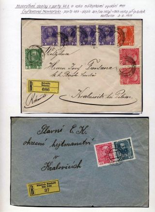 RAKOUSKO 1908 - FORMULÁŘE, FRANKATURY A RAZÍTKA – list 19