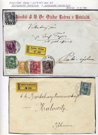 RAKOUSKO 1908 - FORMULÁŘE, FRANKATURY A RAZÍTKA – list 20
